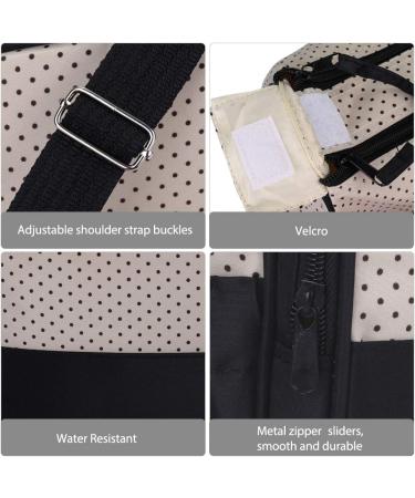 Halovie Adjustable Diaper Backpack | Multi-Functional Black Baby Bottle Travel Bag with Large Capacity - Buy Online on GoSupps.com