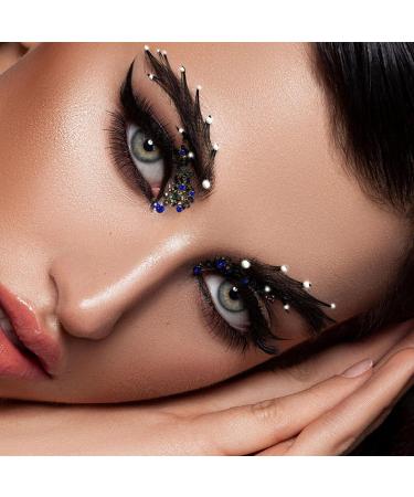 Halloween Fake Eyebrow Handmade Human Hair False Eyebrows | Human Hair Artificial False Eyebrows for Halloween Masquerade Costume Rowces Eyebrows4 - Buy Online on GoSupps.com