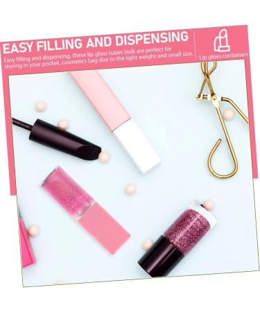 12pi ces Lot De Tubes De Gloss Vides Plastique Pour Conteneurs Rechargeables Filles - Buy Online on GoSupps.com