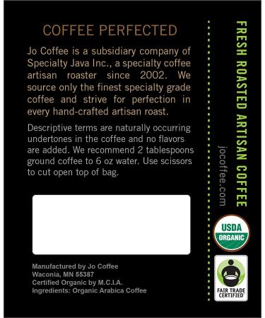 NO FUN JO DECAF 2 lb Organic Decaf Coffee Whole Bean - Swiss Water Process, Fair Trade Certified, Medium Dark Roast - 100% Arabica, Chemical & Gluten Free - Decaf Espresso - 2 Pound Pack - Buy Online on GoSupps.com