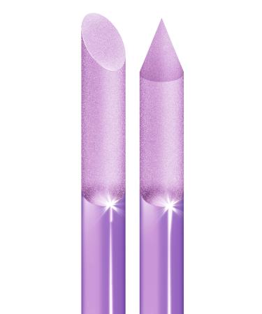 Glass Cuticle Pusher Nail File Multi-use Nail Art Tools Cuticle Trimmer 1 Pc Buffer Nail Manicure Kit Portable Nail Accessories Reusable for Long Term Use with Cuticle Oil and Nail Polish Remover 1 Violet