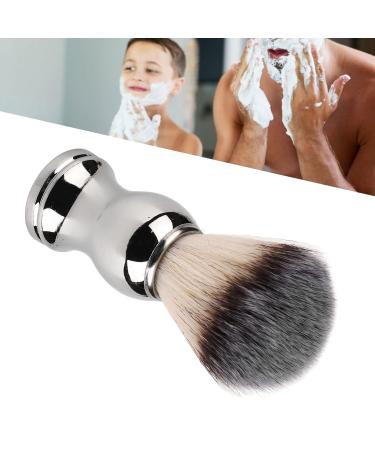 Premium Men's Shaving Brush - Soft Bristles & Silver Handle | Handcrafted Beard Brush for Salons & Home - Buy Online on GoSupps.com