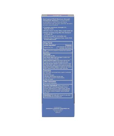 Neutrogena T/Sal Therapeutic Shampoo 4.5 fl. oz (Pack of 2) - Salicylic Acid Treatment for Scalp Build-Up, Dandruff, Psoriasis & Seborrheic Dermatitis - Buy Online on GoSupps.com