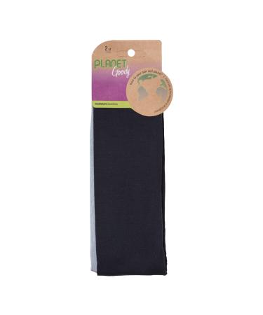 Planet Goody Ouchless Headwraps - 2 Pack Assorted Grey Colors - Made From Fabric That Is Soft And Strong For A Comfortable Fit - For All Hair Types - Pain-Free Hair Accessories For Women And Girls