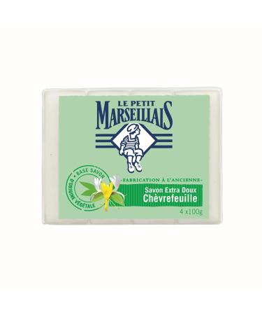 Le Petit Marseillais Le Petit Marseillais Honeysuckle Solid Soap Antibacterial Action 4 x 100 g Pack of 5