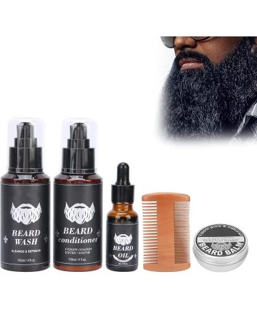 Beard Care Kit - Nourishing Grooming Conditioner Beard Wash Oil & Comb | Unique Gifts for Men - Buy Online on GoSupps.com