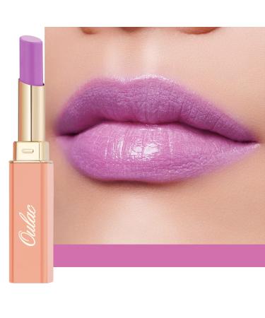 Oulac 2 in1 lipstick and lip balm juicy and shiny lip care lipstick smooth and hydrated lips shiny finish for dry cracked and brittle lips vegan (10) Light Lavender (10) - Buy Online on GoSupps.com