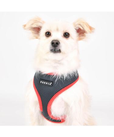 Puppia Soft Dog Harness for Small & Medium Dogs - Comfortable Adjustable Harness II in Grey XL | Shop Now! - Buy Online on GoSupps.com
