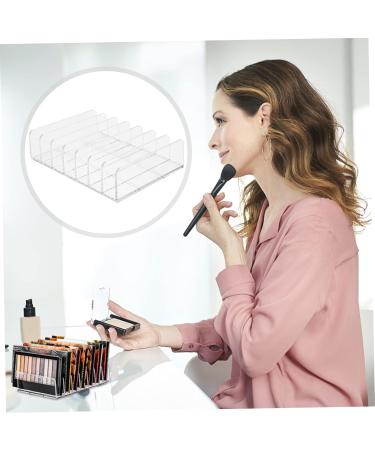 POPETPOP Cosmetic Storage Box Drawer Divided Makeup Organizer Plastic Cosmetic Organizer Cushion Powder Blush 17x12.5cm Transparent - Buy Online on GoSupps.com