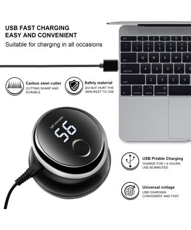 KEMEI Hair Clipper for Self-Haircut Circular Blade Quick Cut Hair Clippers Portable Cordless Electric Trimmer USB Rechargeable Wireless Clipper for Hair Cut with LCD Display km-887 Silver - Buy Online on GoSupps.com
