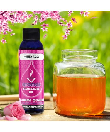 AROMAR Premium Fragrance Oil Honey Rose 4oz. Bottle. Long Lasting Aromatic Scent Fresh and Revitalizing Aromatherapy for Living Room Bedroom and Kitchen 4 Fl Oz (Pack of 1) Honey Rose - Buy Online on GoSupps.com