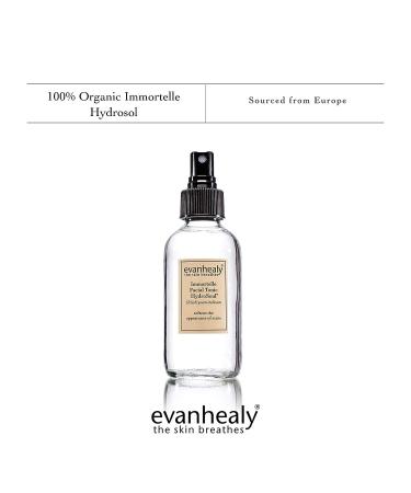 Evanhealy Immortelle HydroSoul Facial Toner - Organic Hydrosol Beauty Water Spray for Refreshing and Alcohol-Free Skin Tonic - Buy Online on GoSupps.com