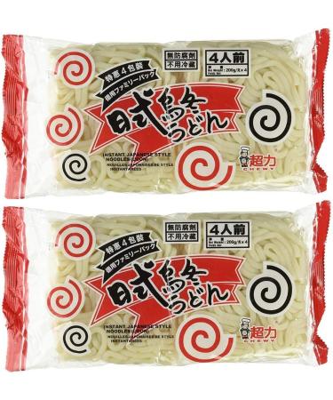 Chewy Fresh Japanese Udon Style Noodles Family Pack 200 g (2 Packs Per Order) - Buy Online on GoSupps.com