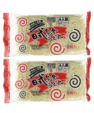 Chewy Fresh Japanese Udon Style Noodles Family Pack 200 g (2 Packs Per Order)