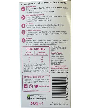 Webbox Tid-Bits Treats Variety Pack Chicken & Salmon Semi Moist Cat Treats (24 Treat Packs) (Mixed Variety) - Buy Online on GoSupps.com