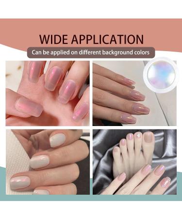 Iridescent Nail Powder Set - Mermaid Chrome Shell Multi Chrome Pigment for Manicure - Buy Online on GoSupps.com