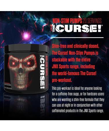 JNX The Curse Non-Stim Pre-Workout Supplement 266g - Maximum Power & Endurance - Watermelon Flavor | Men & Women - Buy Online on GoSupps.com