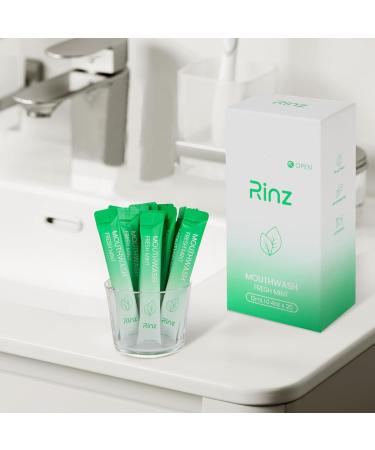 Travel Size Fluoride & Alcohol Free Mouthwash - TSA Approved | Mini Fresh Mint Mouthwash Packets (20 Pack - Buy Online on GoSupps.com