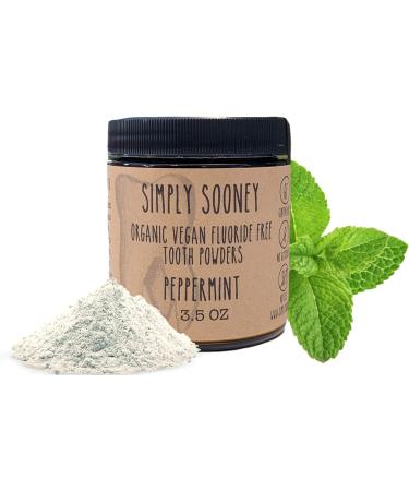Remineralizing Organic Vegan Tooth Powder - Fluoride Free Peppermint Formula for Stronger Teeth & Fresh Breath - Eco-Friendly Glass Jar with Xylitol - Buy Online on GoSupps.com