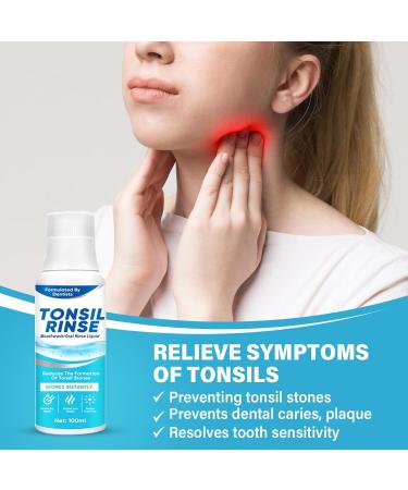 Tonsil Stone Remover Mouthwash | Natural Oral Rinse for Tonsil Relief & Bad Breath | Paraben & Alcohol-Free - Buy Online on GoSupps.com