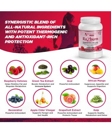 BioSource Labs Razburn Premium Extra Potent Raspberry Ketones - 60 Vegetarian Capsules - Buy Online on GoSupps.com