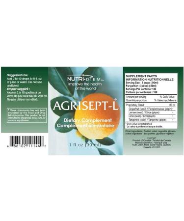 Agrisept - L Antioxidant 30ml (1 oz) - Pack of 5 Bottles - Buy Online on GoSupps.com
