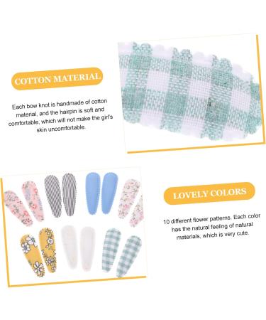 TOYANDONA 40 Pairs Fabric Bang Side Clip Hair Accessories Hair Clips for Bangs Hair Clips Girl Hair Clips Floral Hair Clip Hair Barrettes Hair Clips Child Drop Shape Button - Buy Online on GoSupps.com