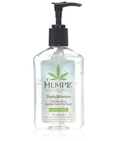 Hempz Triple Moisture Moisturizing Herbal Hand Sanitizer  8.5 Ounce