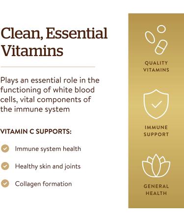 Solgar Vitamin C 500 mg - 250 Vegetable Capsules | Immune Support & Antioxidant - Buy Online on GoSupps.com