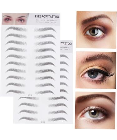 MAGICLULU 4 Pcs 3d Eyebrow Stickers Small Mens Hair Comb Artificial Eyebrow Lady Tools The Lazy Water Proof 6d ze008x2pcs Blackx2pcs - Buy Online on GoSupps.com