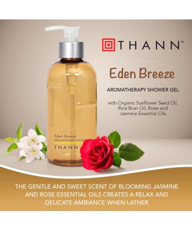 THANN Eden Breeze Aromatherapy Body Wash - Stress Relief & Moisturizing with Jasmine Rose & Bergamot Oils | International Shipping - Buy Online on GoSupps.com