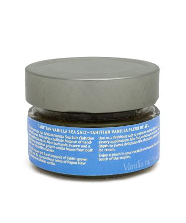 Tahitian Gold Premium Vanilla Fleur de Sel Sea Salt - 3 oz Glass Jar - Buy Online on GoSupps.com