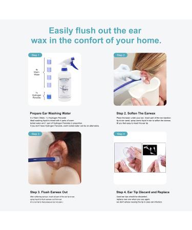 BOCOOLIFE Ear Wax Removal Kit | Easy & Effective Ear Cleaning System with Irrigation Flushing, Basin, and Tips | Safe for All Ages - Buy Online on GoSupps.com