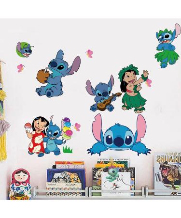 3D Stitch Wall Stickers - Cartoon Pink Kids Wall Decals for Bedroom and Living Room Decor - 15.7X23.7 Inch - Buy Online on GoSupps.com