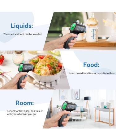 LPOW Contactless Digital Infrared Thermometer for Babies & Adults - Precision Fever Alarm & Fast Measurement - Buy Online on GoSupps.com
