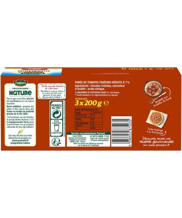 Panzani Fresh tomato puree plain - 3 bricks of 200g - Buy Online on GoSupps.com