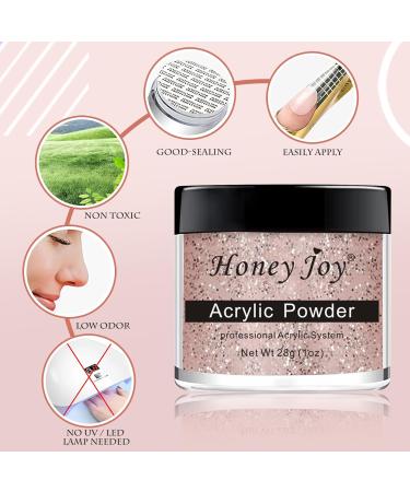 28g Acrylic Nail French Manicure Powder Set - White, Clear, Black, Nude | HJ-NAP016 (No.16) - Buy Online on GoSupps.com