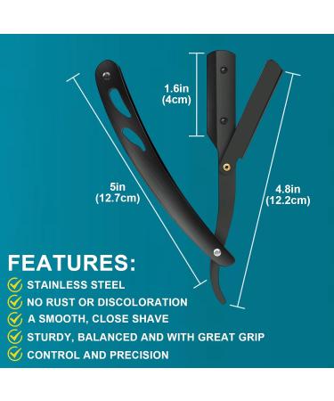 Uraqt Travel Razor Set for Men - Precision Barber Razor with 30 Double Blades & Case - Ideal for On-the-Go Grooming - Buy Online on GoSupps.com