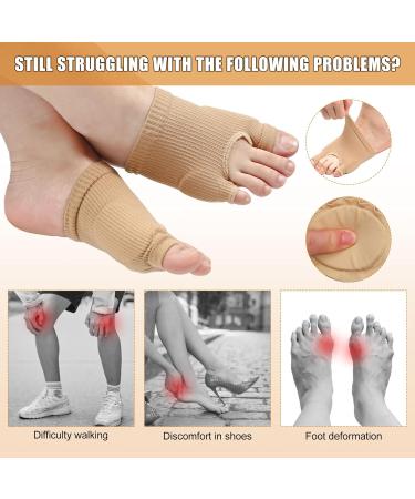 Upgraded Toe Pads - Breathable Bunion Cushion Sleeves for Men & Women | Comfortable Elastic Foot Protectors for Day & Night Relief | 2 Pairs - Buy Online on GoSupps.com