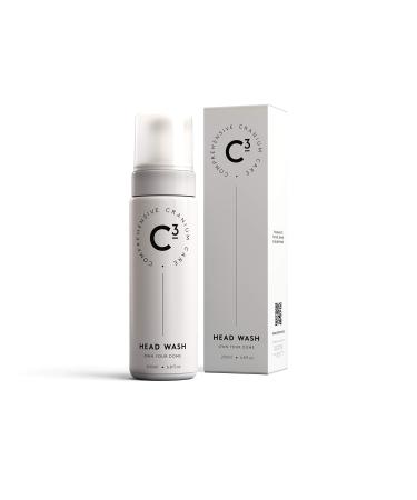 C3 Head Wash: Hydrating and Balancing, Fragrance-Free, Daily Foam Cleanser for Bald, Shaved, and Buzzed Heads. Gentle, Sulfate-free, Paraben-free, Irritation-Free Face and Scalp Care for Men and Women