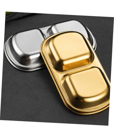 Ciieeo 3pcs Seasoning Dish Sauce Bowl Salad Serving Utensils Serving Saucers Oil Dipping Dish Dip Bowls Olive Dishes Salad Dressing 304 Stainless Steel Stainless Steel Plate 20x8cm As Shown - Buy Online on GoSupps.com