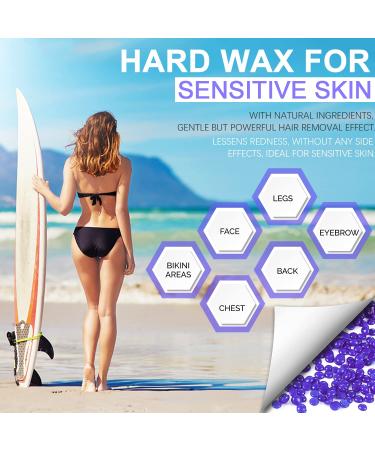 Premium Wax Beans for Hair Removal - 400g Beads & 10 Wooden Spatulas | Full Body Waxing Solution - Buy Online on GoSupps.com