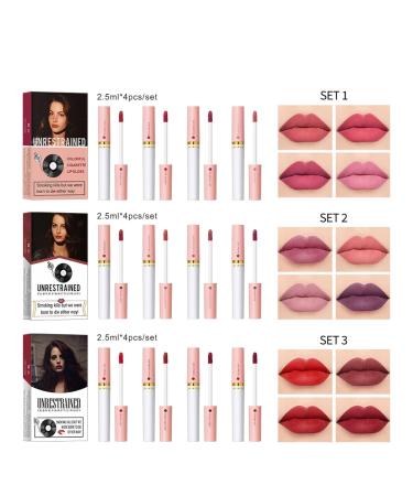 Buy MAEPEOR Matte Lipstick Set - 4 Velvety Waterproof Colors | Long Lasting & All Day Wear | Perfect Lipstick Samples Case (Set 02) - International Shipping Available - Buy Online on GoSupps.com