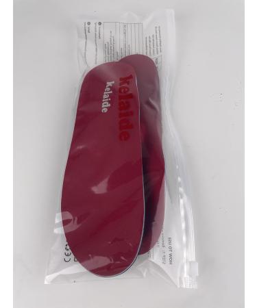 Plantar Fasciitis Arch Support Insoles | Orthotic Inserts for Flat Feet & Foot Pain | Men & Women | Red UK-12-305mm - Buy Online on GoSupps.com