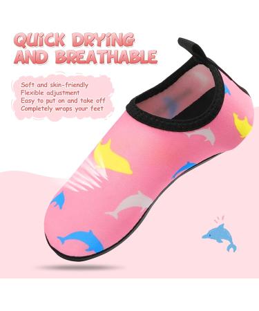 Sixspace Children s Bathing Shoes | Fast Drying Slipproof Aqua Shoes for Girls & Toddlers | Light Pink Beach & Pool Shoes | EU Size 29 - Buy Online on GoSupps.com