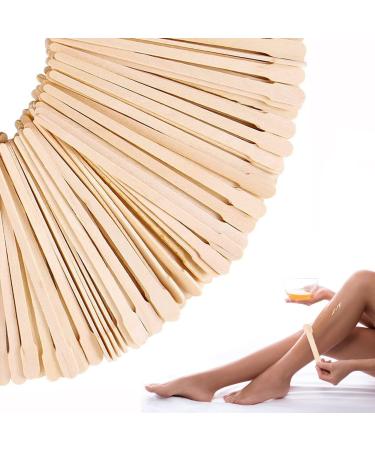 Wax spatula wooden spatula hair removal wooden sticks 200 pieces of wooden spatula for hair removal wooden spatula waxing disposable cosmetics spatula for hair removal wood wax spatula waxing stick stirring sticks
