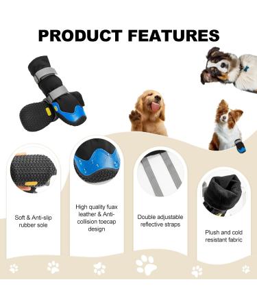 Buy Ohcozzy Dog Shoes - Waterproof Reflective Straps Anti-Slip for All Sizes | XL Blue - Ultimate Paw Protection - Buy Online on GoSupps.com
