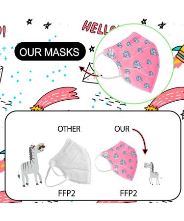 Buy PAIDE P FFP2 Disposable Masks - 5 Layers Certified Breathable Multi-Color Prints - 20 Pack - Buy Online on GoSupps.com
