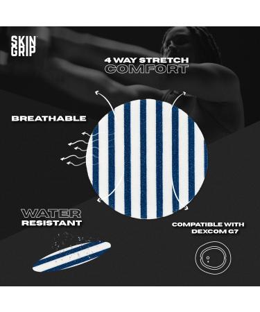 Skin Grip Adhesive Patches for Dexcom G7 & Stelo CGM | Waterproof Sweatproof & Secure Continuous Glucose Monitor Cover | 20 Pack Classic - 10-15 Days Durability - Buy Online on GoSupps.com