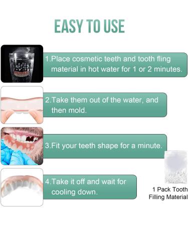 2 PCS Dental Veneers for Temporary Tooth Repair - Bright White-A2 - Buy Online on GoSupps.com